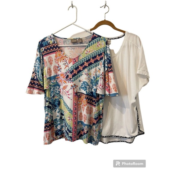 Chico’s Tops - Chico’s Women’s Shirts Size 3 (XL) Lot Of 2 Cotton T Shirts